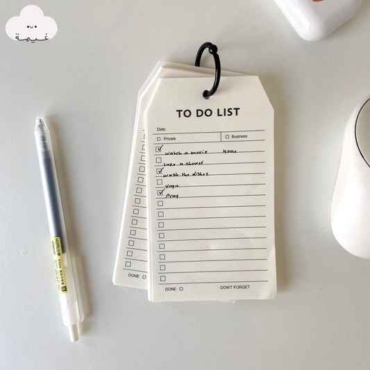 ورق ملاحظات To do list