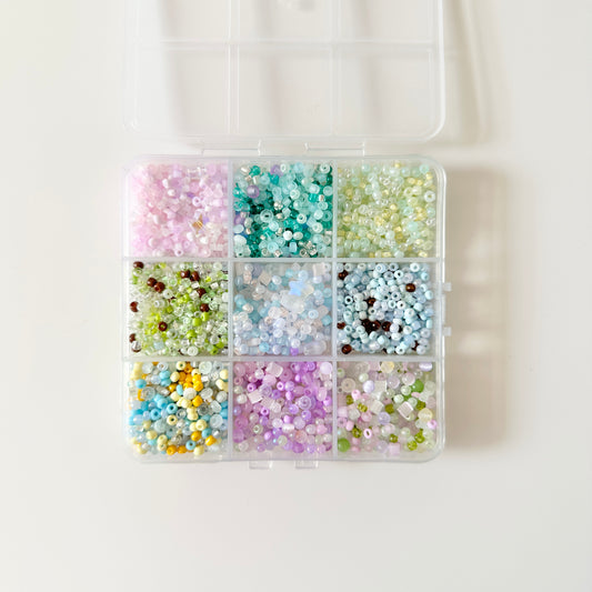 علبة خرز ناعم ملون